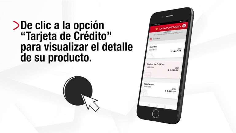 Consulta r&aacute;pida de tarjeta de cr&eacute;dito Davivienda