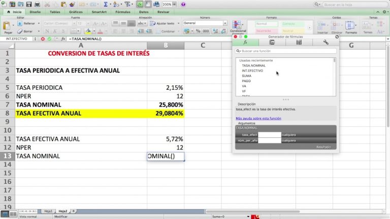 Convertir tasas de interés en Excel: Guía rápida