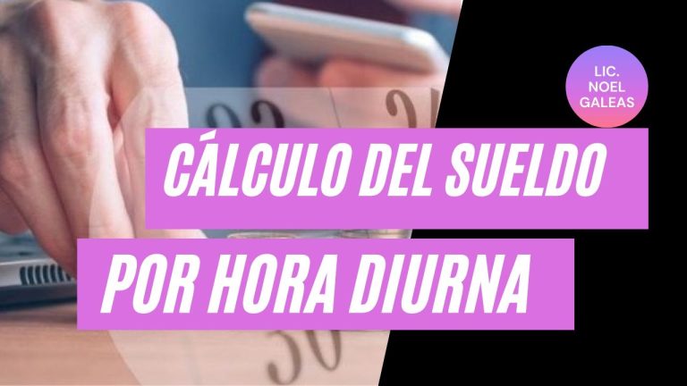 Calculando el valor por hora de un sueldo