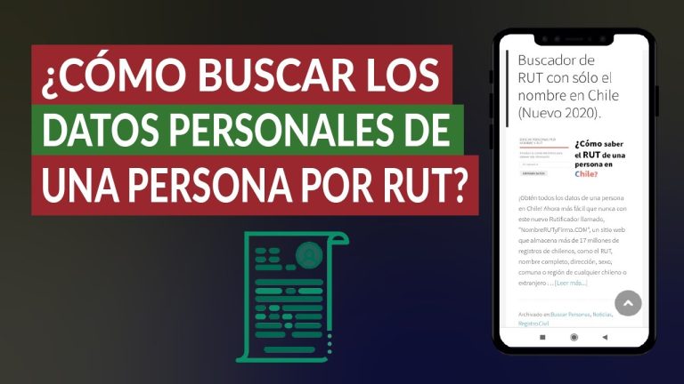 ¿Cómo saber a quién pertenece un RUT?