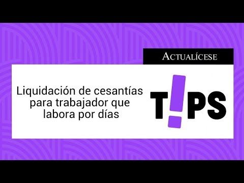 Guía de liquidación por días trabajados